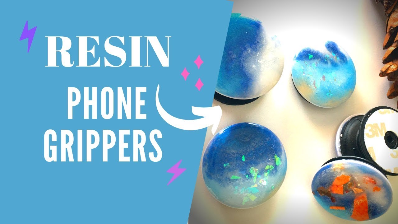 DIY Resin Art Craft | Collapsible Epoxy Phone Grip & Stand Tablets