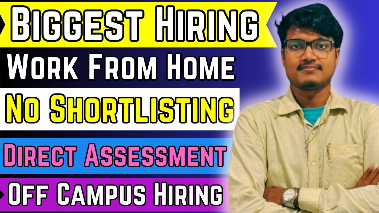 Biggest Mass Hiring | Direct Test | Permanent Work From Home Jobs For 2026 | 2025 | 2024 | 2023-2020