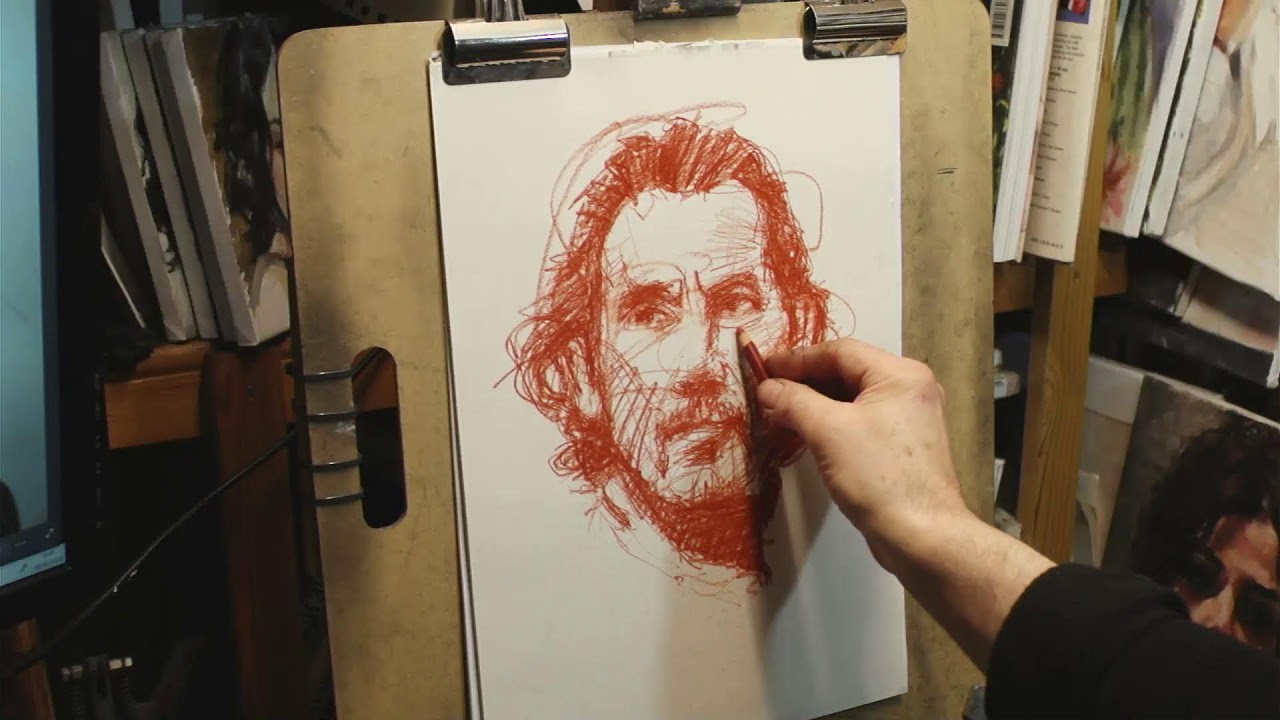 Conte Pastel Pencil Portrait