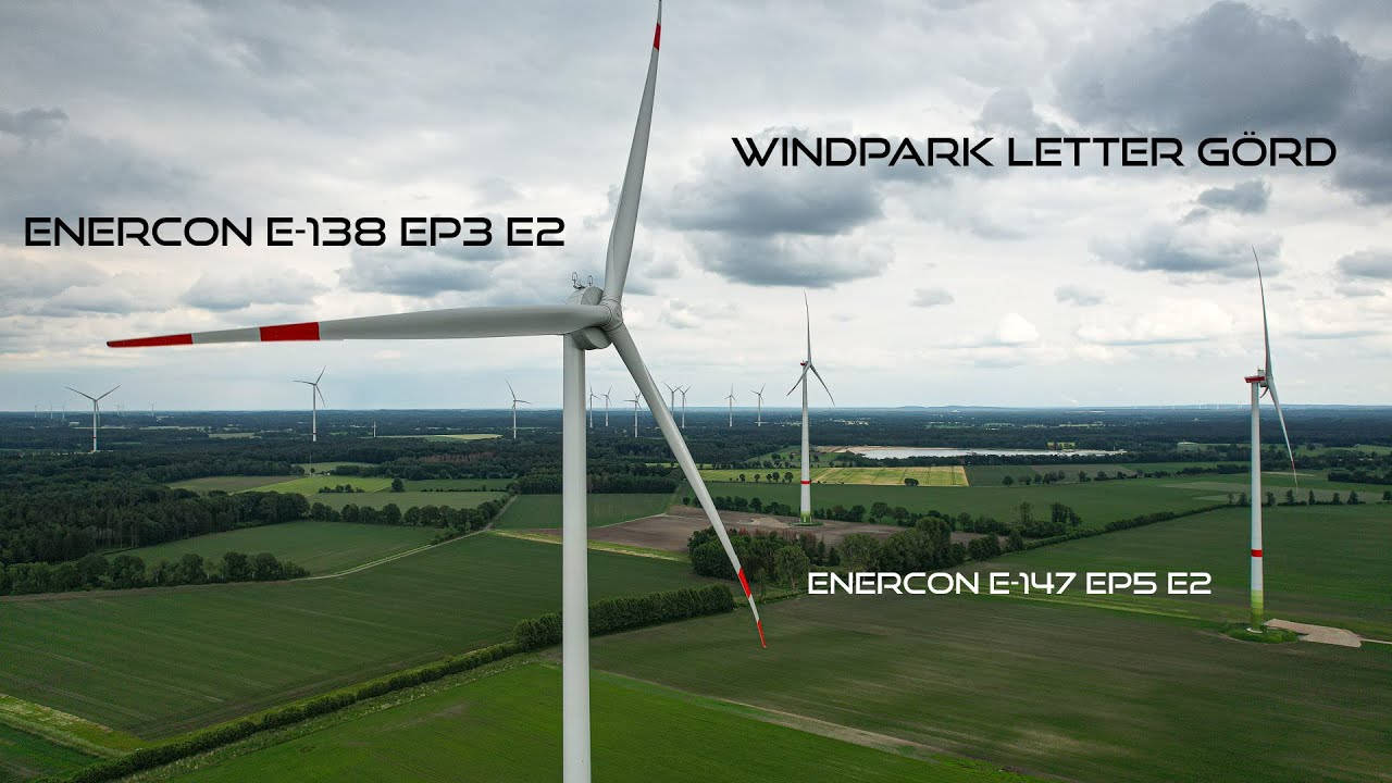 Windpark Letter G&ouml;rd | Enercon E-147 EP5 E2 | Enercon E-138 EP3 E2 | DJI Air 2S | 4K / 60FPS