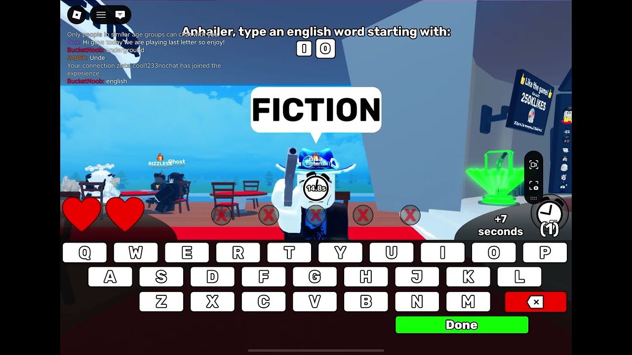 Playing Last letter.