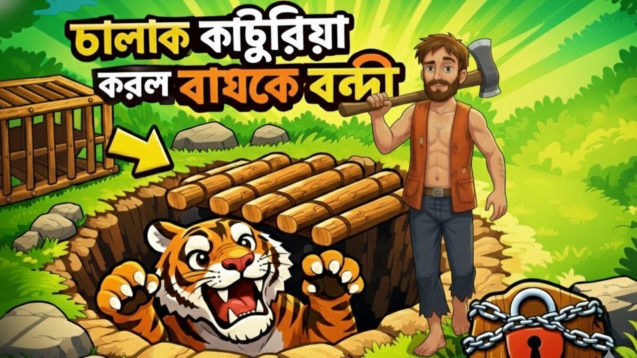 বুদ্ধিমত্তার জয়: বাঘ ও কাঠুরিয়ার গল্প | The Clever Woodcutter and the Tiger