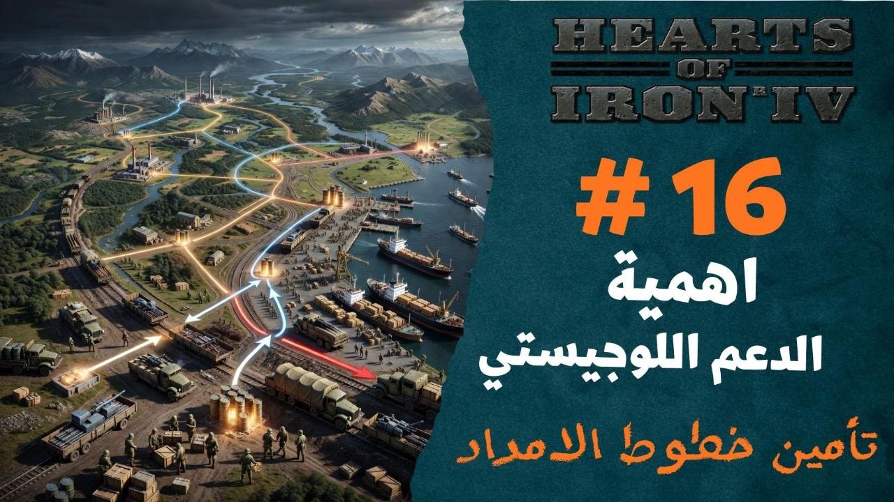 HEARTS OF IRON IV تأمين خطوط الامداد
