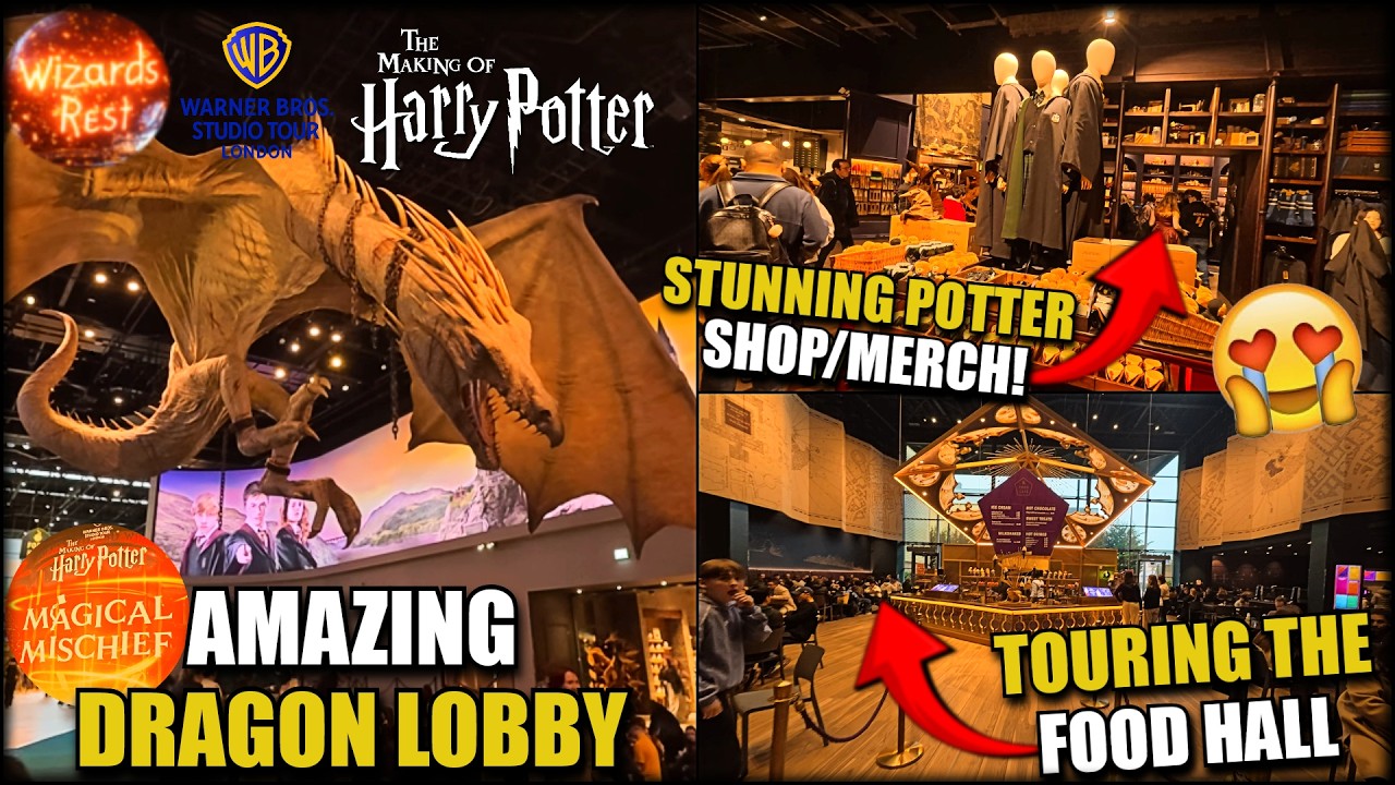 Harry Potter Studio Tour London 2026 Part 1: Food Hall & Gift Shop