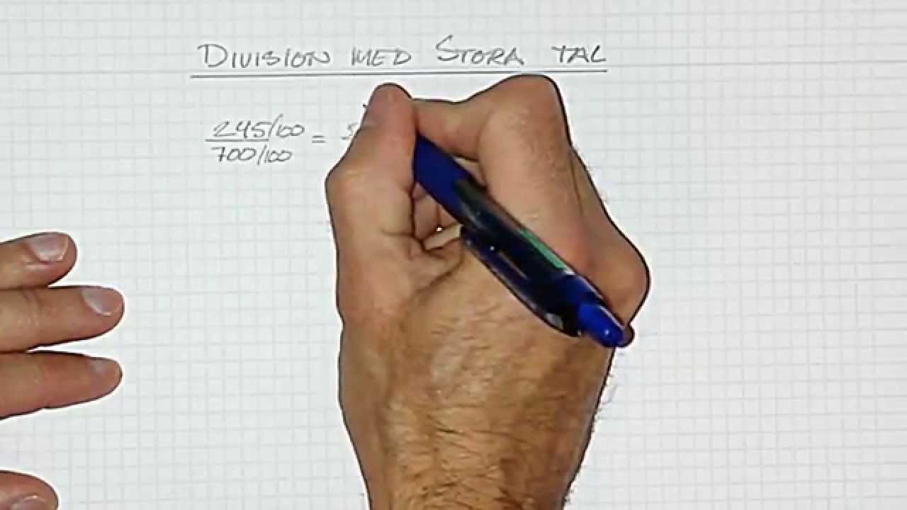 Åk7 Division med stora tal