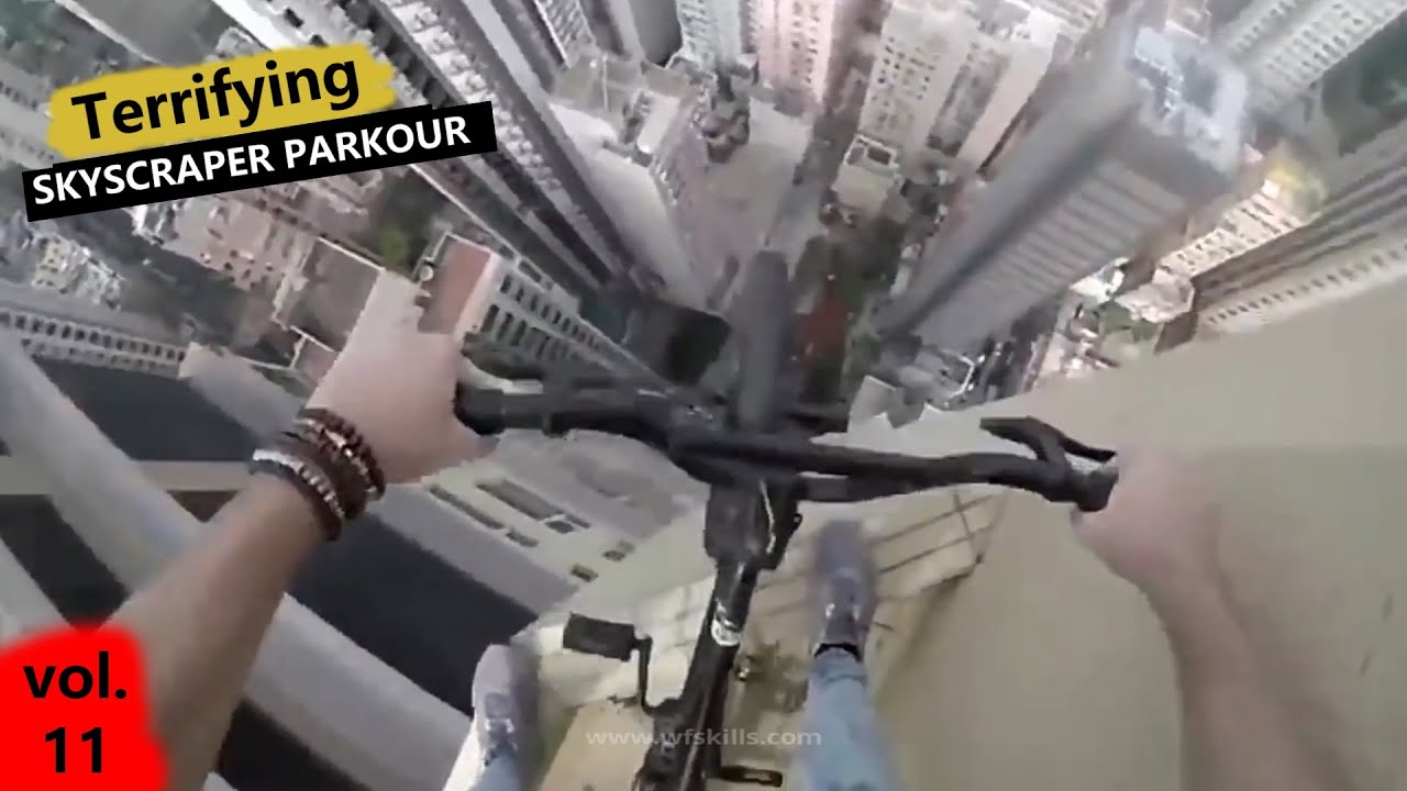 ARE YOU AFRAID OF HEIGHTS?! TERRIFYING SKYSCRAPER PARKOUR
