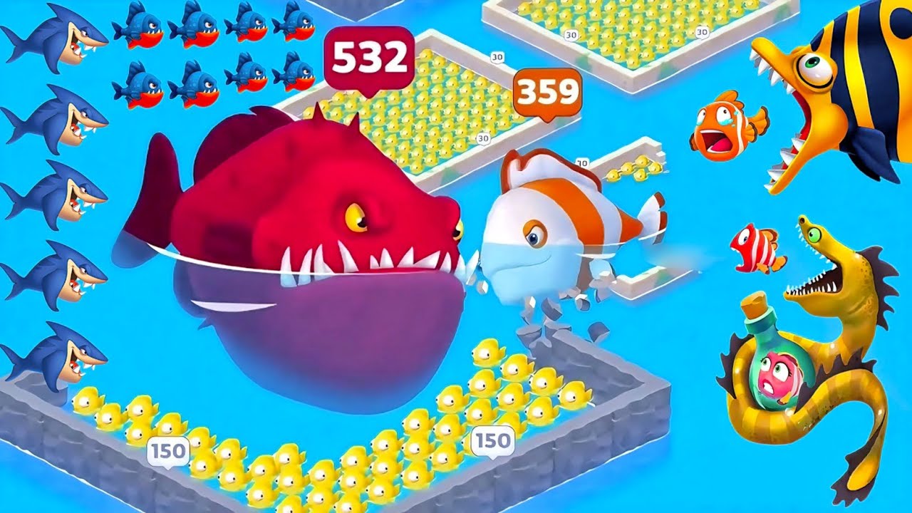 Fishdom 🐟 Monster Fish Attack 😯 Help The Fishdom 🐠 Fishdom Ads Update 342