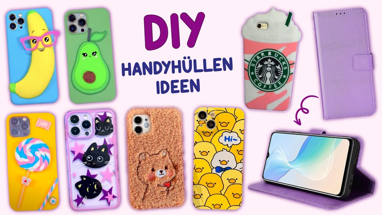 12 COOLE UND EINFACHE DIY HANDYHÜLLEN IDEEN - TELEFON DIY PROJEKTE EINFACH UND BILLIG