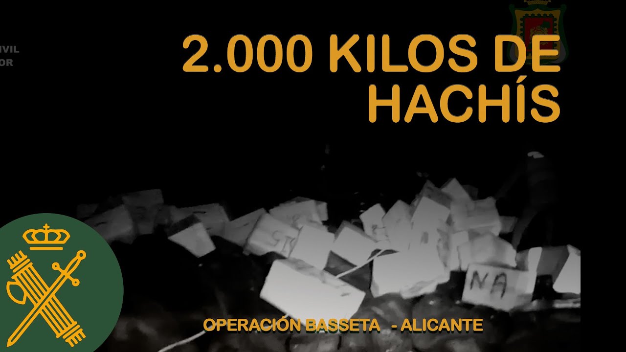 Interceptados más de 2.000 kilos de hachís en la costa norte de la isla de Tenerife