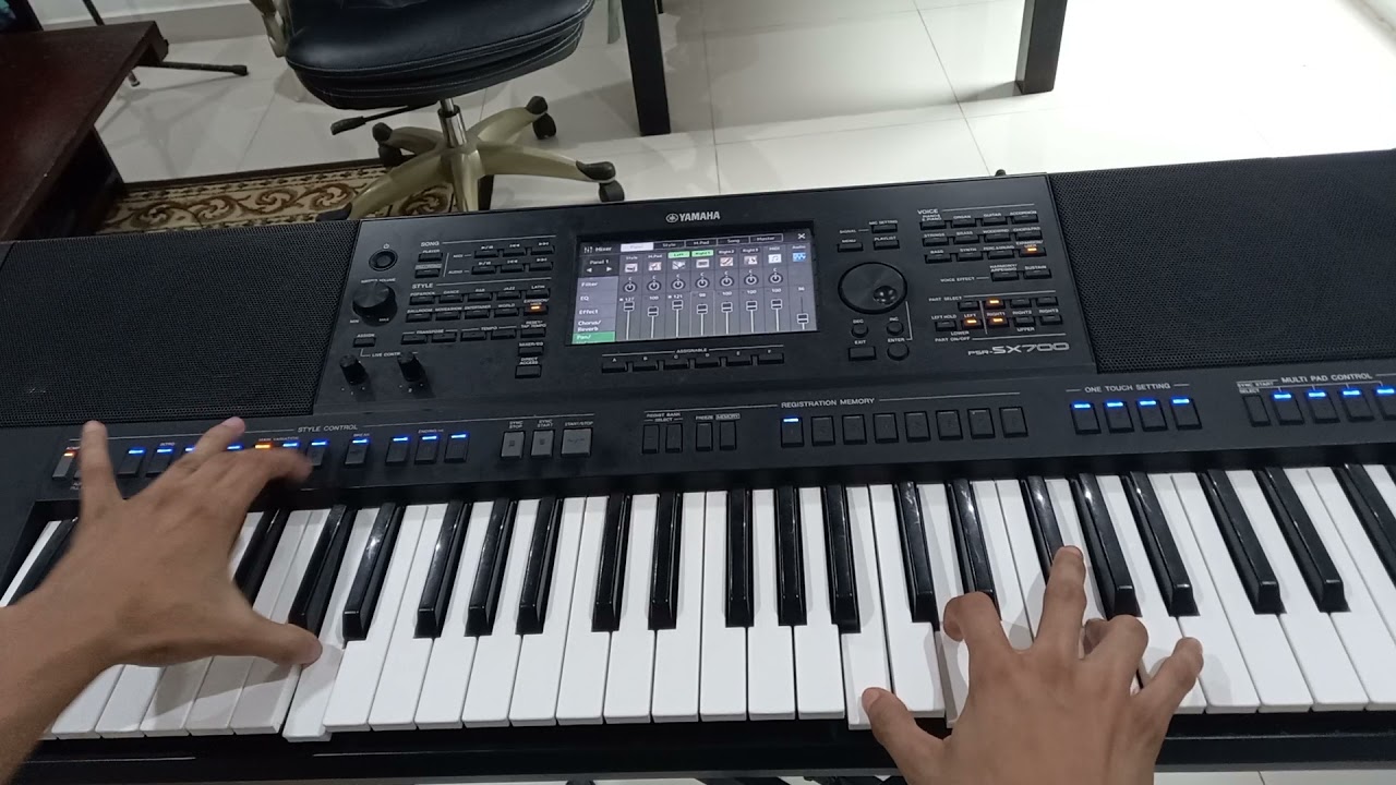allá en los Olivos-Norteño en Teclado
