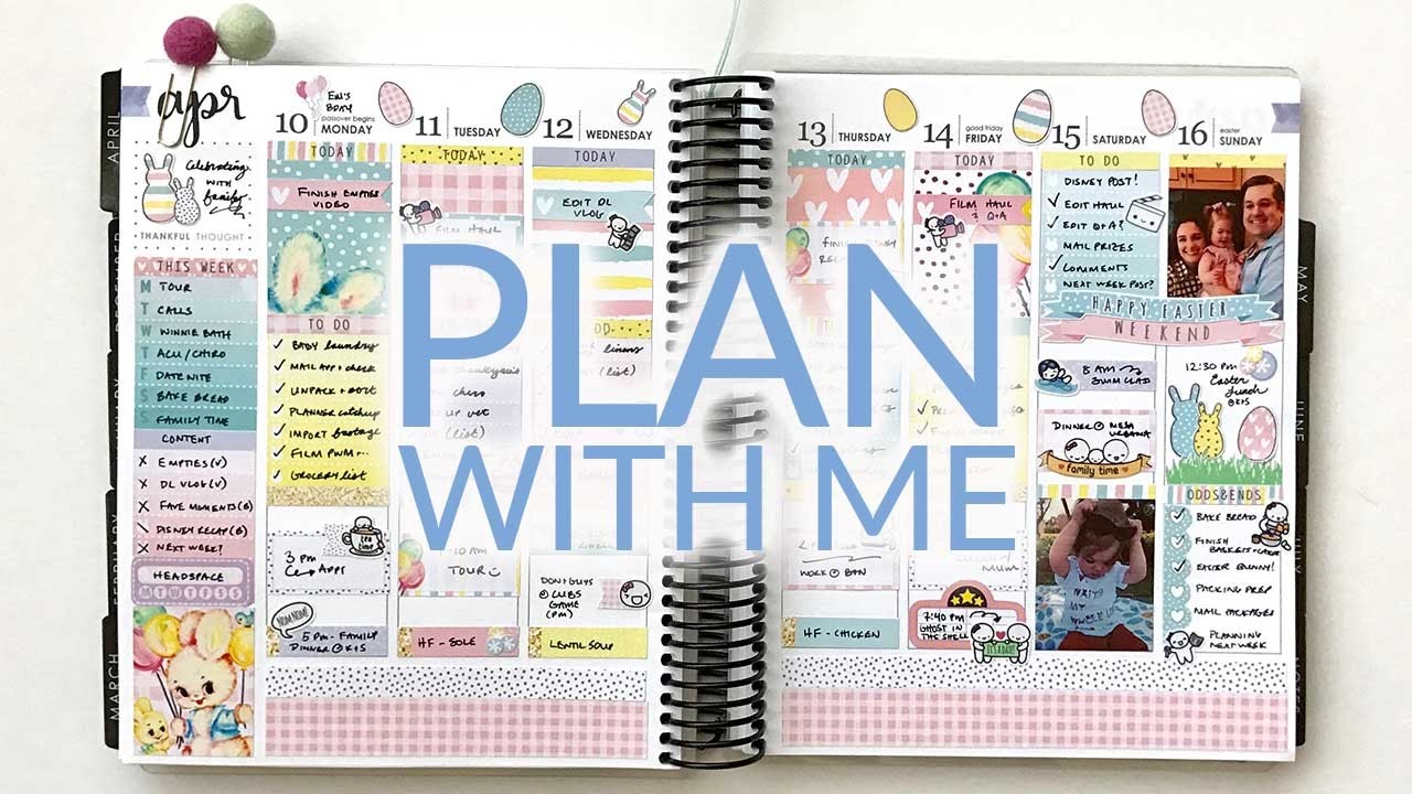 Plan With Me | Erin Condren Life Planner | Hello Petite Paper // Bunny