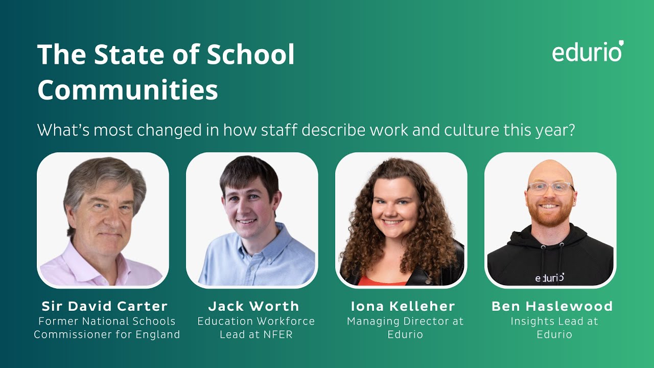 The State of School Communities Webinar | Staff Experience