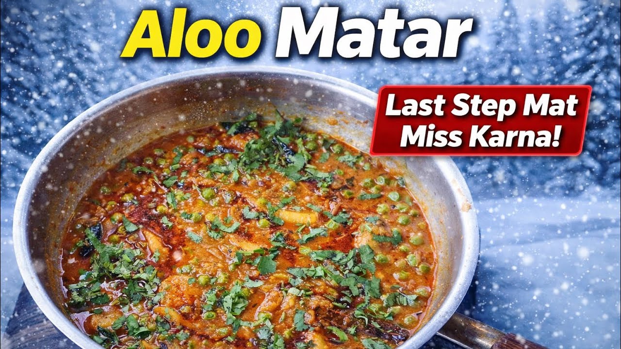 Winter Special Dish for My Husband 💕Aaj Hubby Ki Farmaaish — Garma Garam Aloo Matar#vlog #food #cook