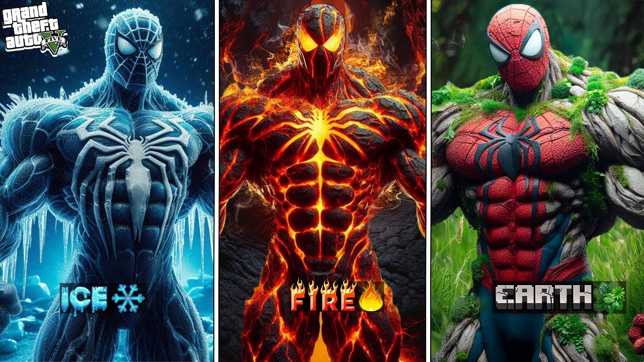 Upgrading to ELEMENTAL SPIDER-MAN in GTA 5