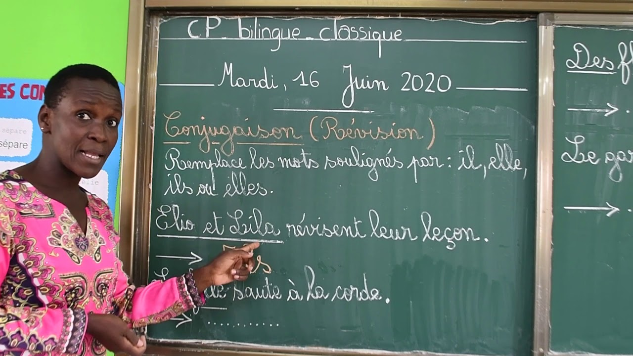 CP Bilingue et Classique Conjugaison : (Révision)