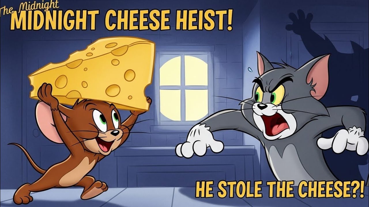 The Midnight Cheese Heist | Classic Tom and Jerry Style Full Story