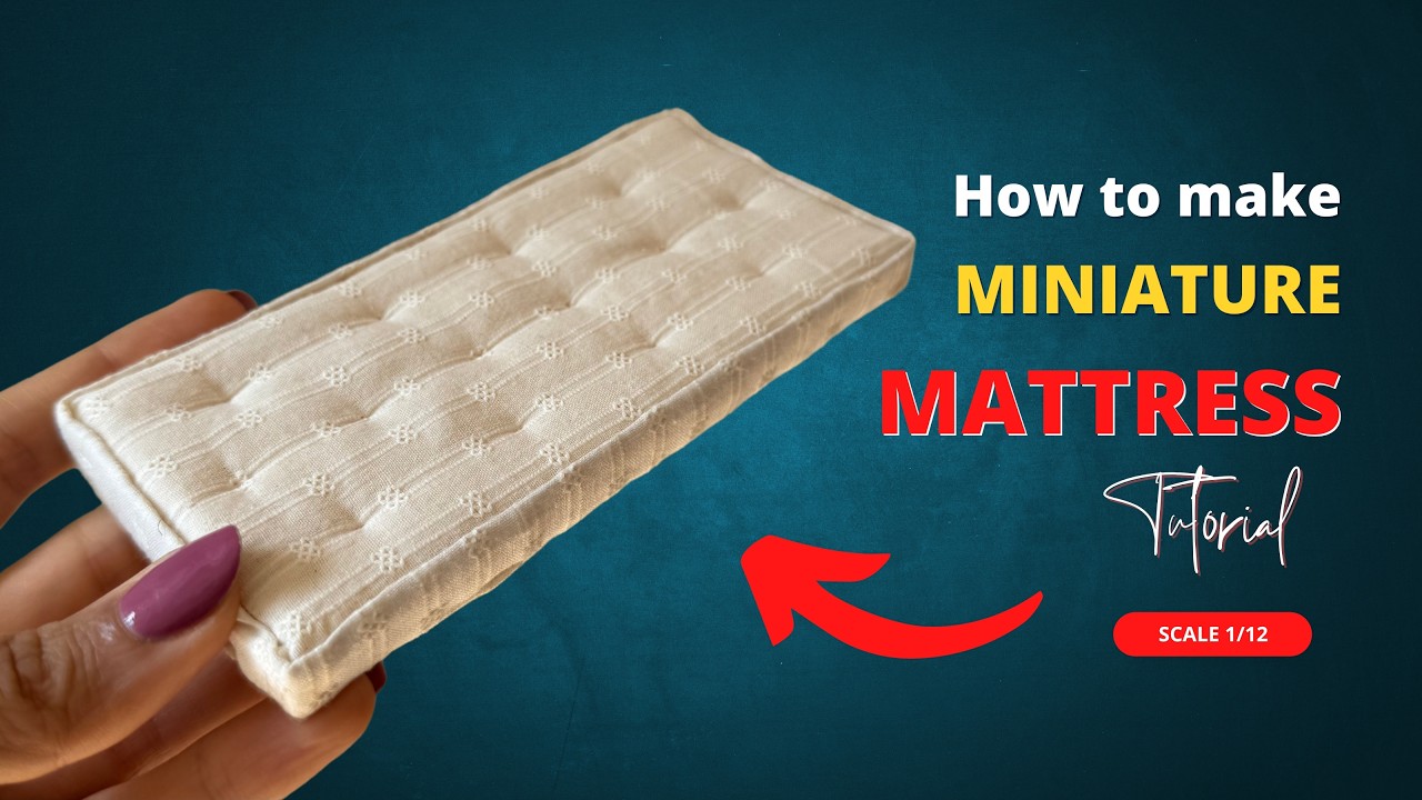 How To Make Dollhouse Mattress | DIY | Tutorial