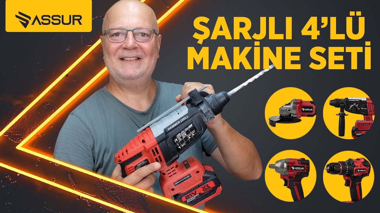 ASSUR YENİ 4'LÜ MAKİNE SETİ -  PROFESYONEL SERİSİ