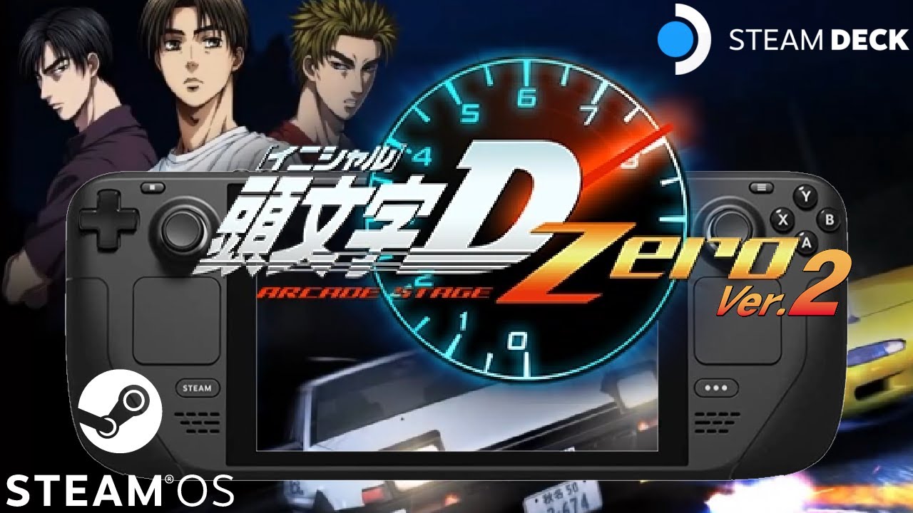 Steam Deck Initial D Arcade Stage Zero 2.30 TeknoParrot Arcade Emulator 