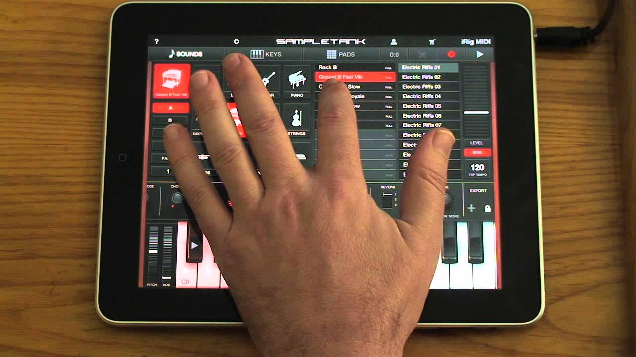 SampleTank 1.1 for iPhone/iPad. Tutorial PART 1 - SOUNDS