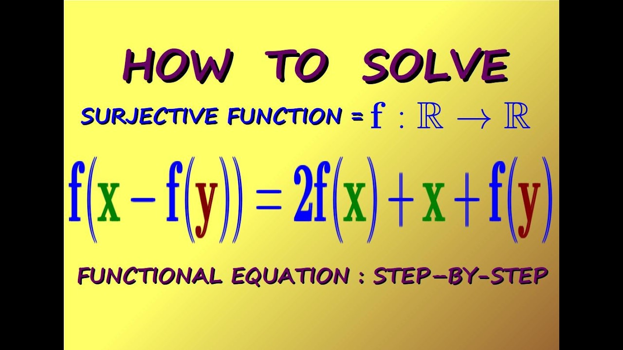 [ MATH OLYMPIAD - ANALYSIS ]   HOW  TO  SOLVE  this  FUNCTIONAL  EQUATION  easily