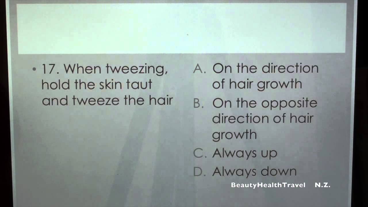 .(31) Cosmetology: Test for Hair Removal
