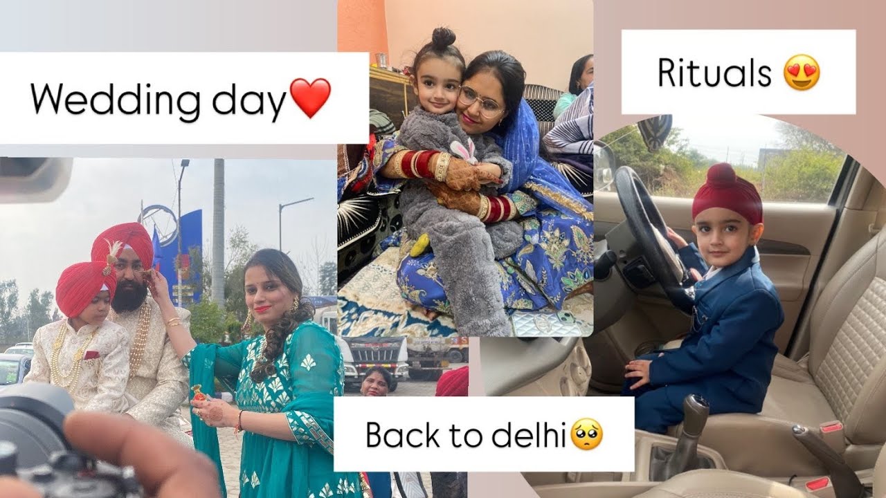 Wedding day 🤩 Rituals 🤩 Touchwood to the beautiful couple❤️  Back to Delhi😏💐❤️