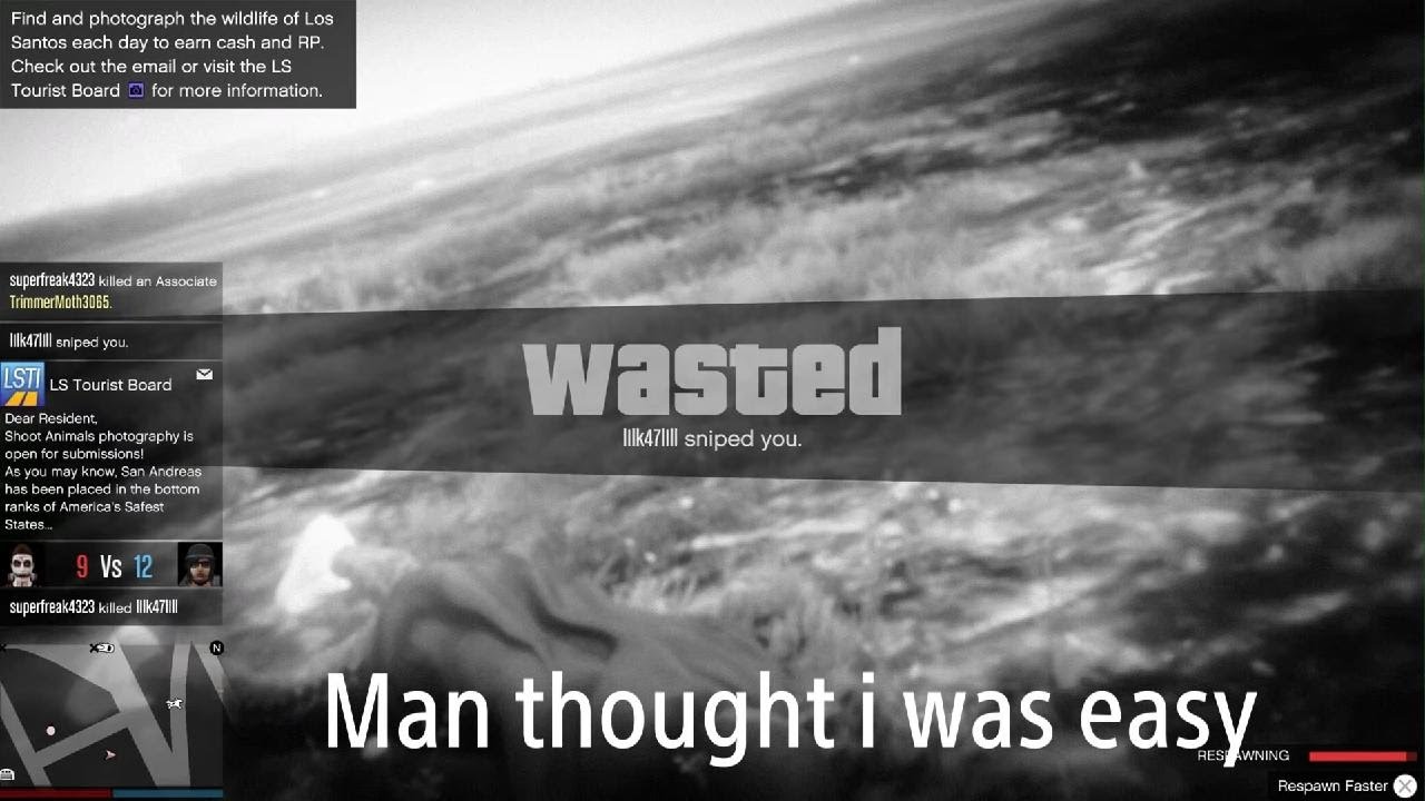 GTAV Man snipes me off oppressor