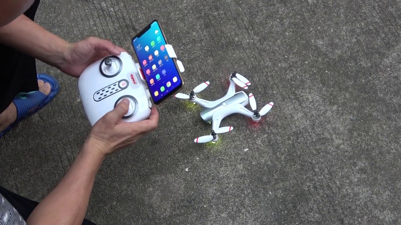 SYMA W1 Brushless RC Drone optical follow mode flying test review