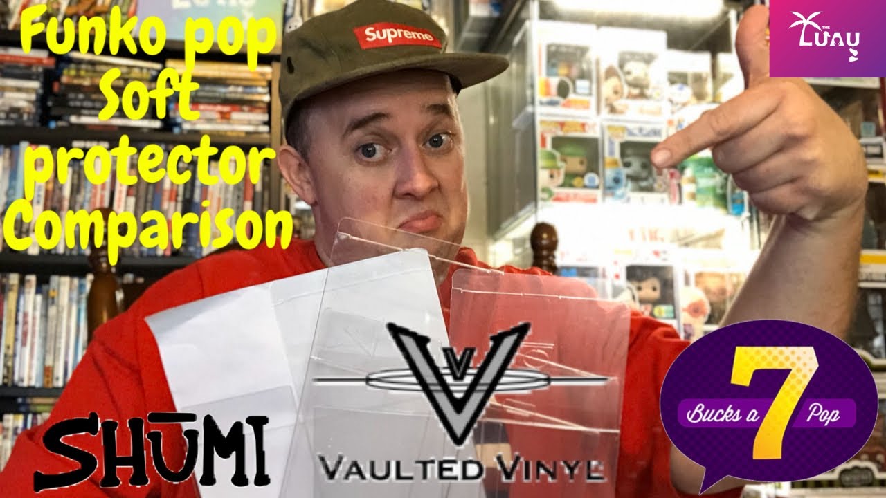 FUNKO POP SOFT PROTECTOR COMPARISONS... VAULTED VINYL...SHUMI...POP SHIELDS
