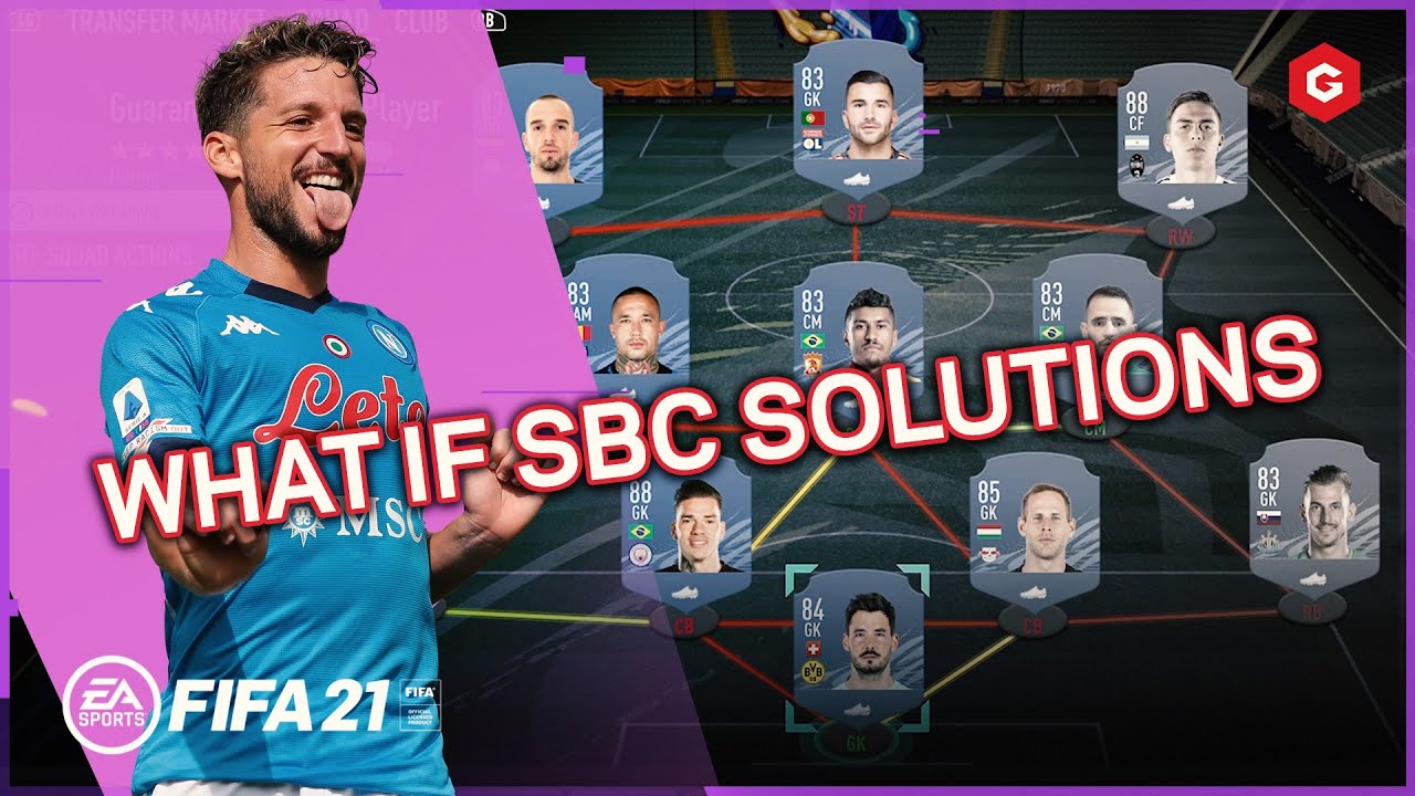FIFA 21 GUARANTEED WHAT IF SBC CHEAPEST SOLUTIONS (PS4, XBOX ONE, PC, PS5, XBOX SERIES X)