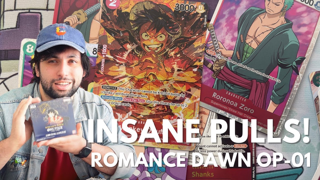 ROMANCE DAWN IS INSANE! One Piece TCG Booster Box Opening - OP01