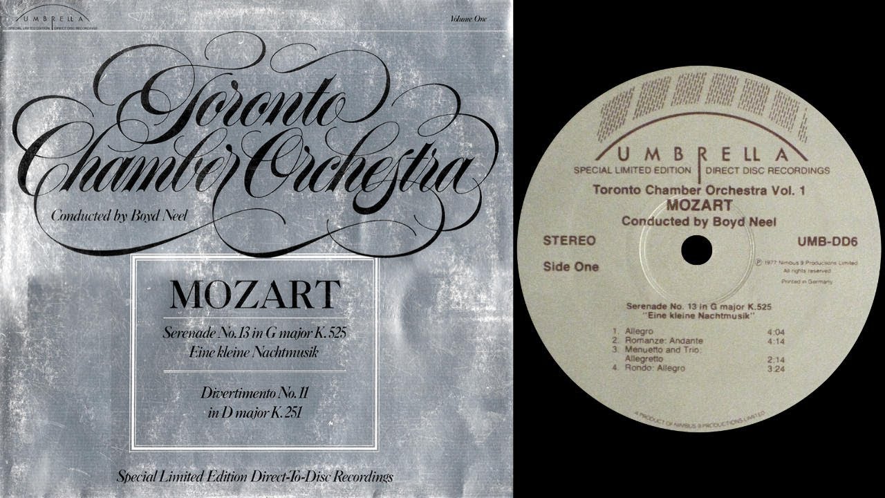 Mozart - Eine Kleine Nachtmusik (Neel) (#vinyl: Direct to disc, Soundsmith Zephyr Star)