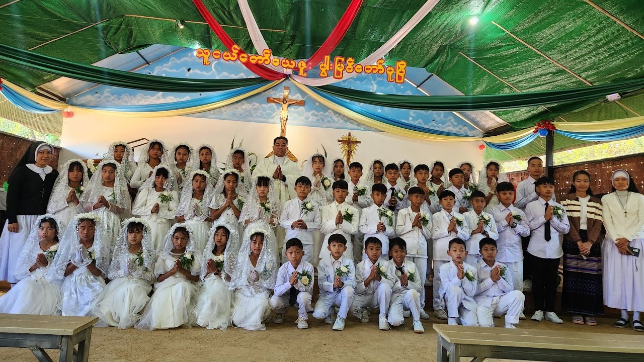 First communion at St-Mary church. Dec 25th 2025