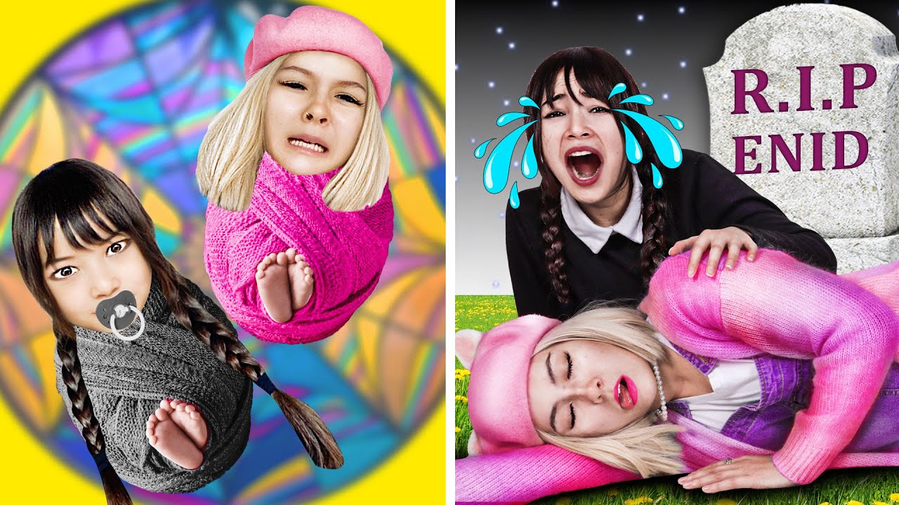 CRAZY & FUNNY BIRTH TO DEATH OF WEDNESDAY BEST FRIEND ENID ADDAMS IN REAL LIFE BY CRAFTY HACKS PLUS