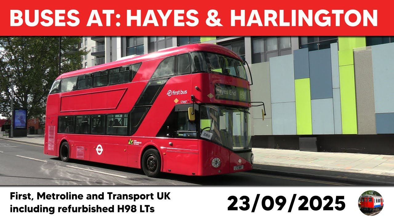 London buses at Hayes & Harlington 23/09/2025