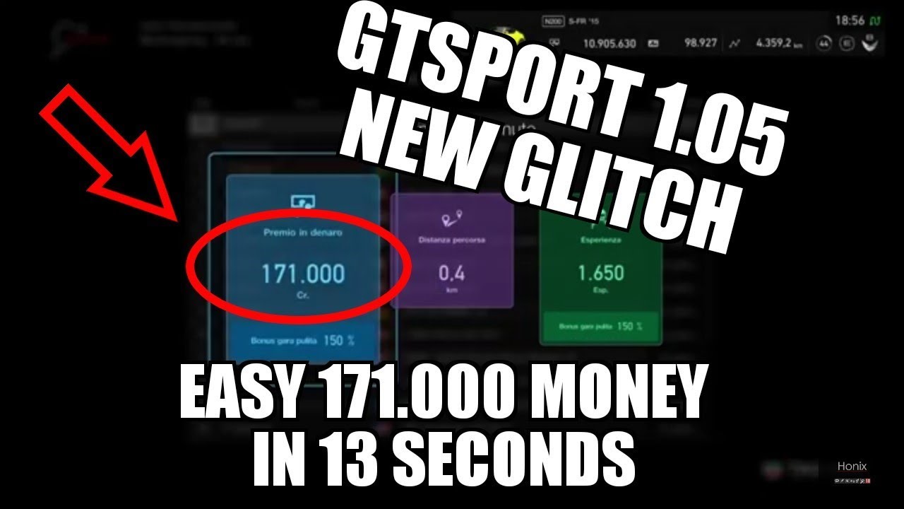 NEW GLITCH! 171.000 credits in 13seconds Gran Turismo Sport cheat for CREDITS MILES & XP (PATCHED)