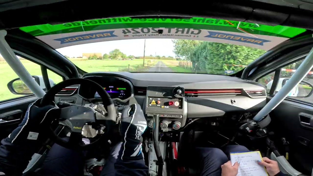 Onboard Renault Clio Rally5 Team Wittner 31. ADAC VMS Rallye Ostwestfalen 2024 WP 4 - Herzebrock 2