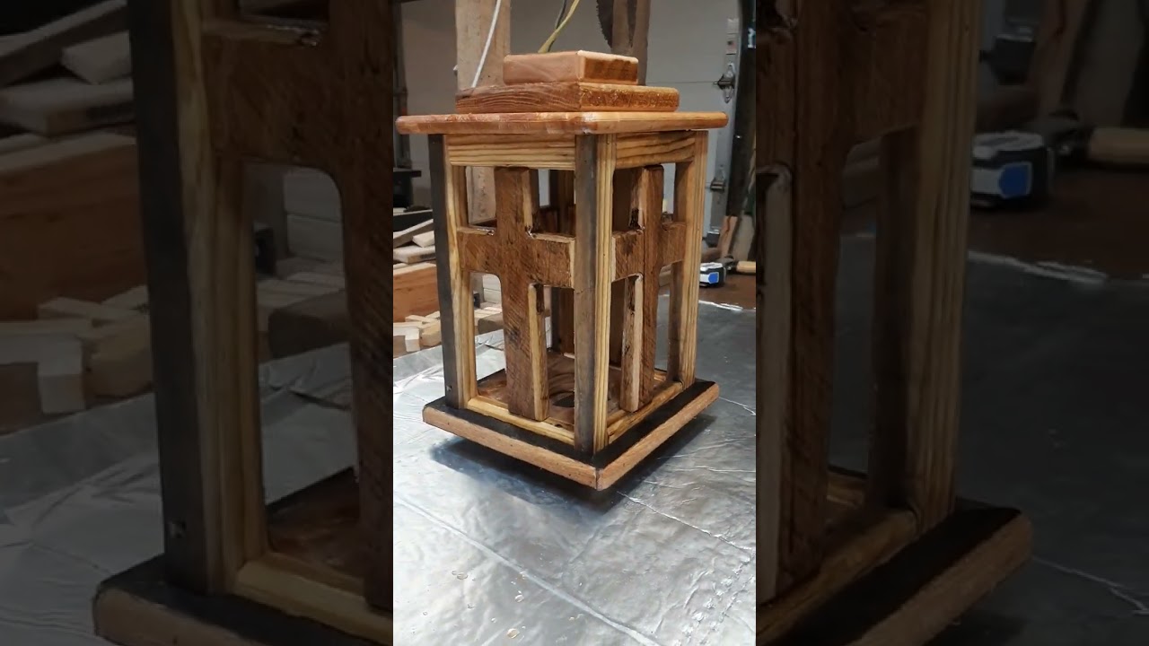 Wooden candle holder