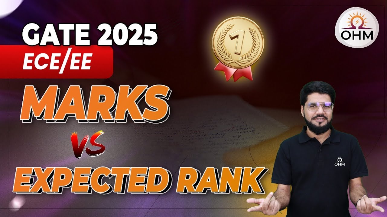 GATE 2025 | Marks vs Expected Rank | Estimate your Rank 