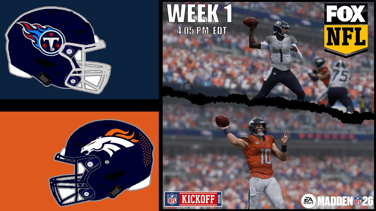 Titans vs. Broncos | Week 1 - Simulation | Madden NFL 26 Franchise Mode Gameplay