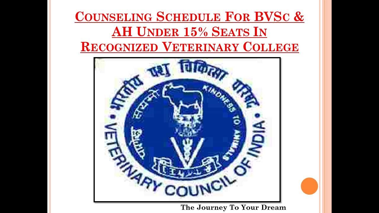 VCI Counseling #New Schedule for Veterinary(UG)...The Journey To Your Dreams...