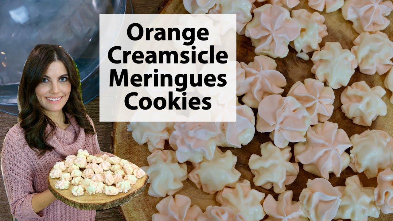 How to Make MERINGUE COOKIES | Orange Creamsicle Meringues Cookie Recipe