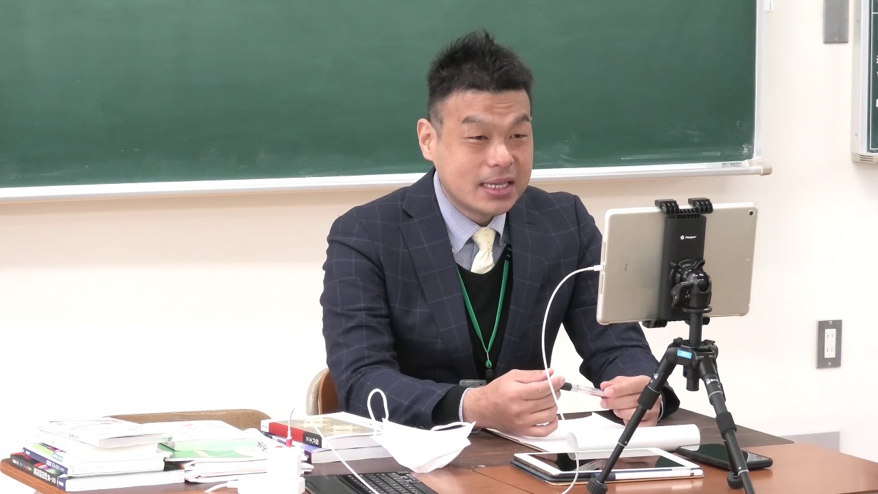 令和2年度　オンラインハイスクール福岡市立福岡西陵高校「未来の学校を現在（いま）創ろう」クラスホームルームの様子です