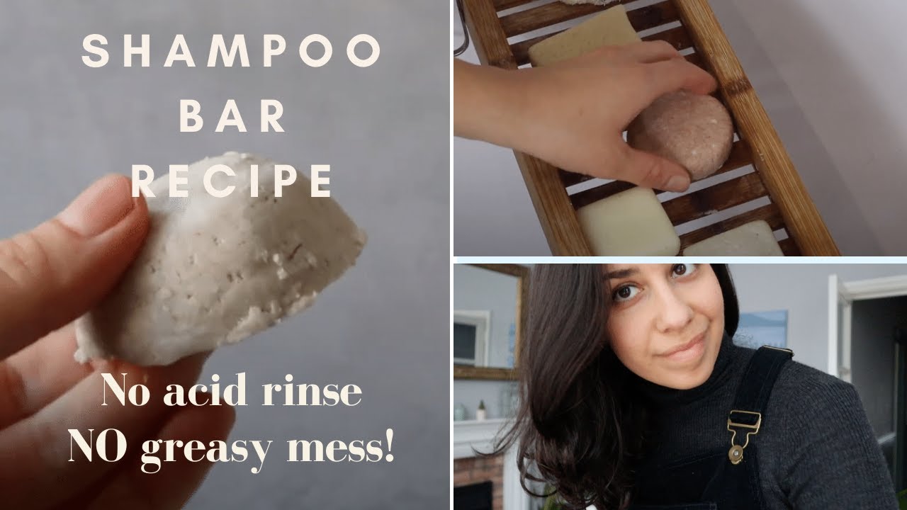 How to make a solid SHAMPOO BAR: NO acidic rinse, NO greasy transition phase recipe!