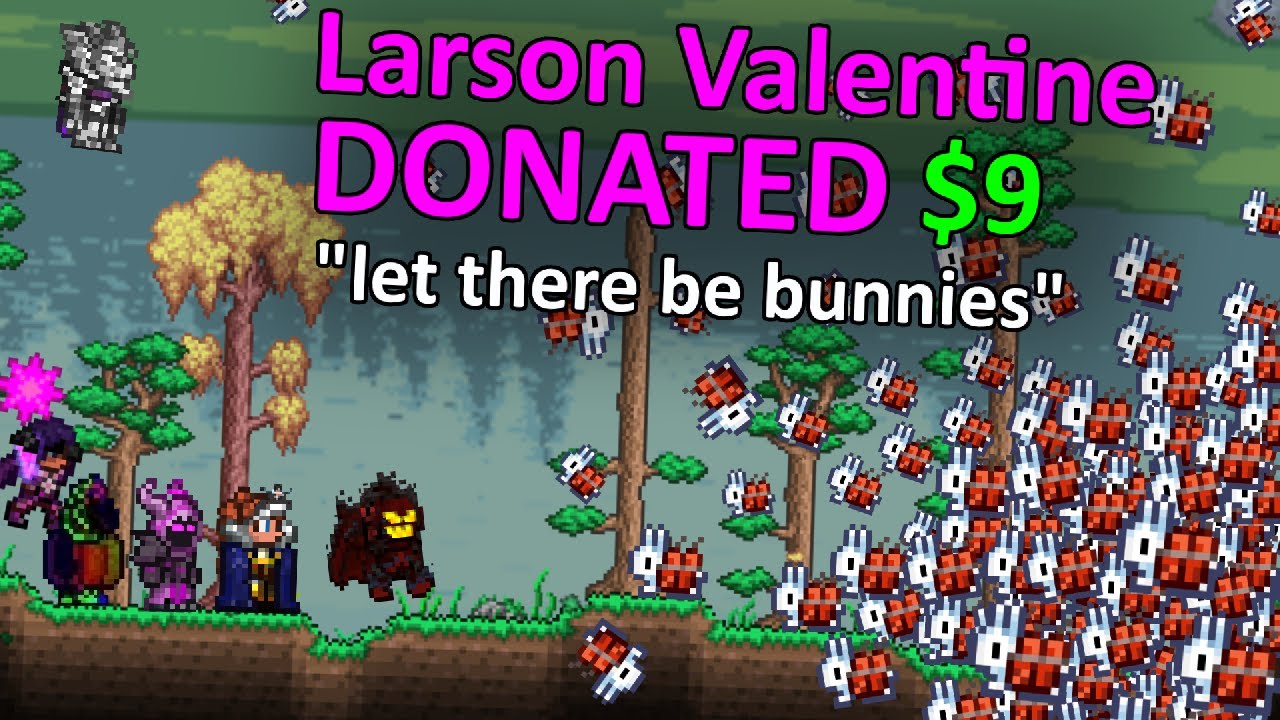 Terraria but donations affect gameplay (HIGHLIGHTS)