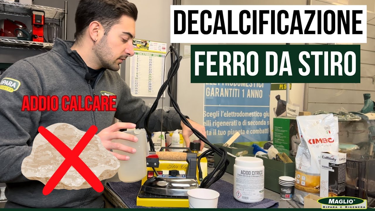 Come si decalcifica un ferro da stiro - Liberare il ferro dal calcare