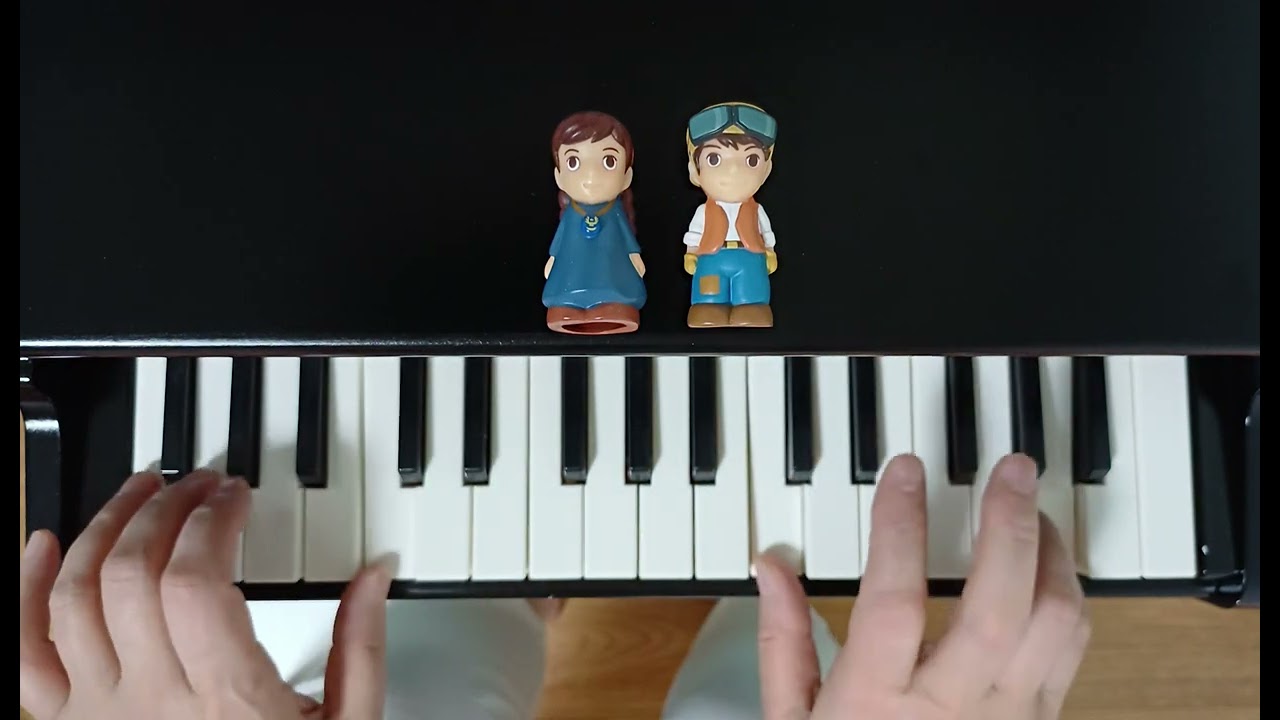 [수박피아노] 너를 태우고 - 천공의 성 라퓨타 OST (Toy Piano Cover)