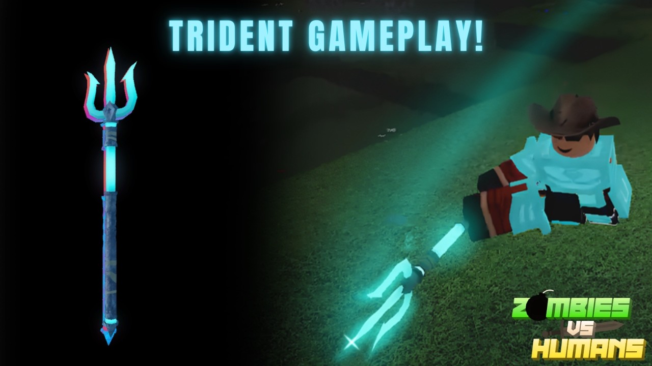 Trident Gameplay! | Roblox Zombies vs Humans