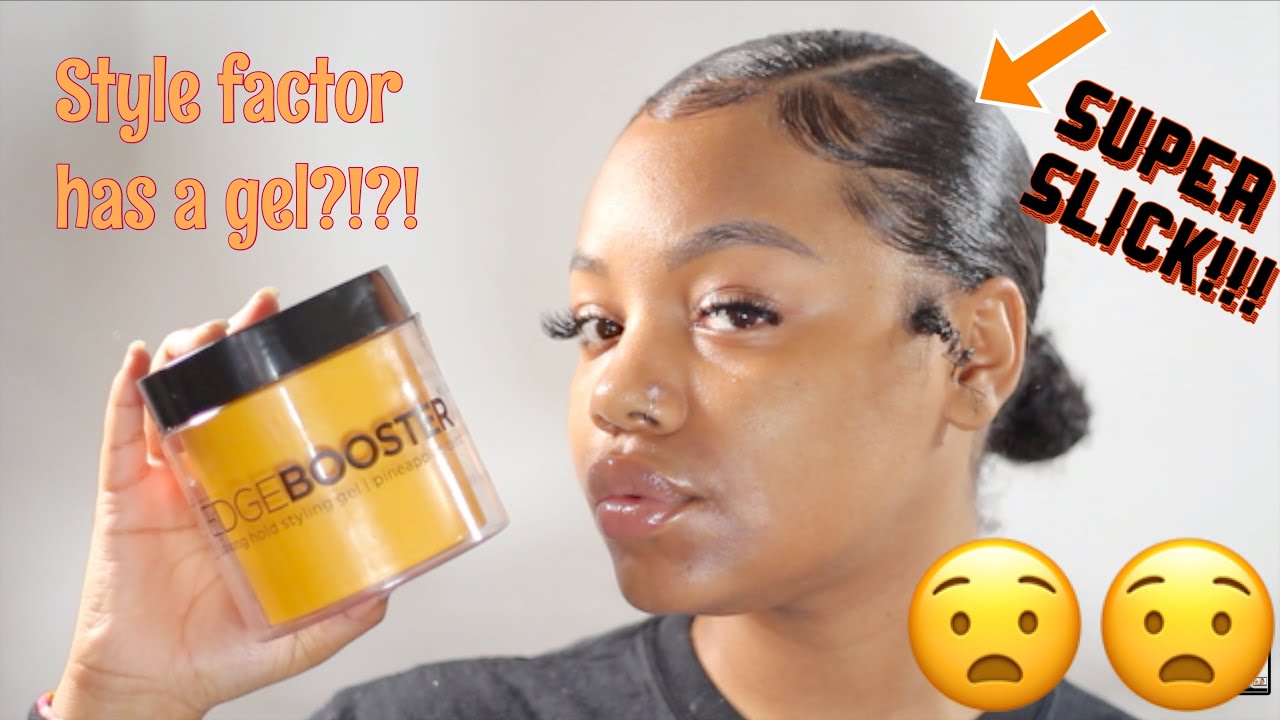 Я сделала гладкую укладку назад только с помощью геля Style Factor Edge Booster! ДА, ГЕЛЬ!!